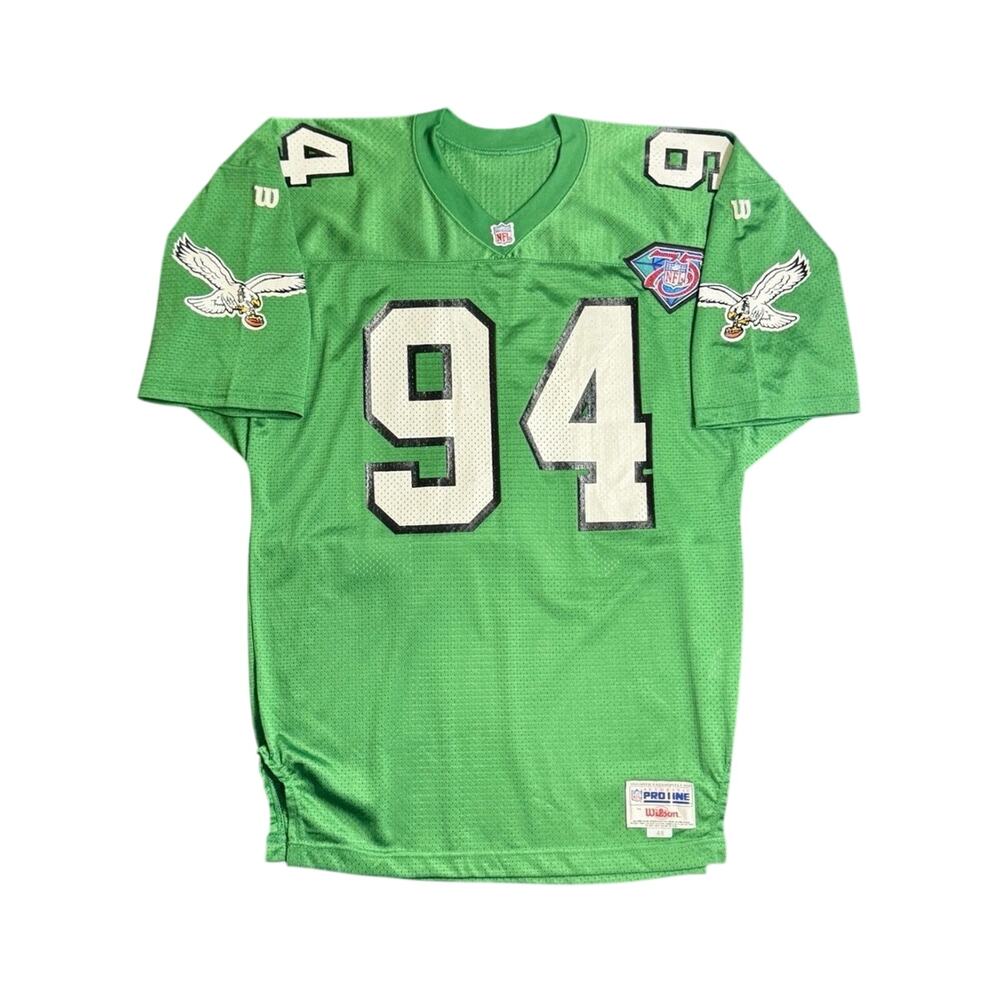1994 Wilson Pro Line NFL Philadelphia Eagles Leonard Renfro Jersey 75th Patch